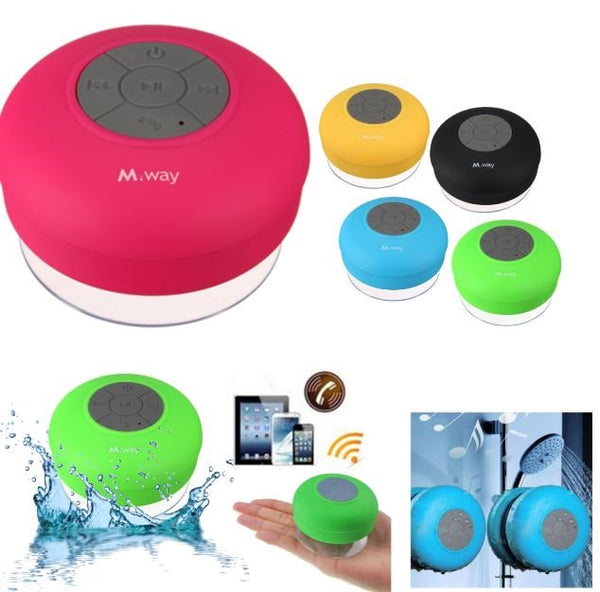 Wireless Bluetooth Waterproof Speaker for IOS & Android Devices - Pink