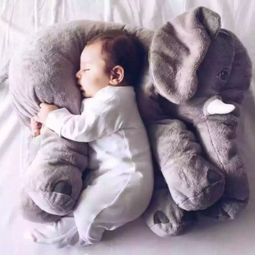 Elephant Soft Plush Stuffed Waist Pillow for Babies