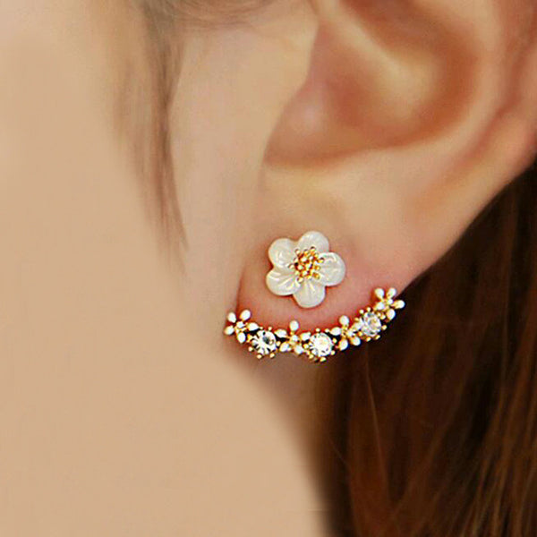 Daisy Flower Jacket Earring