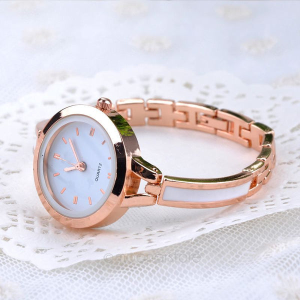 Ladies Analog Bracelet Watch - Gold
