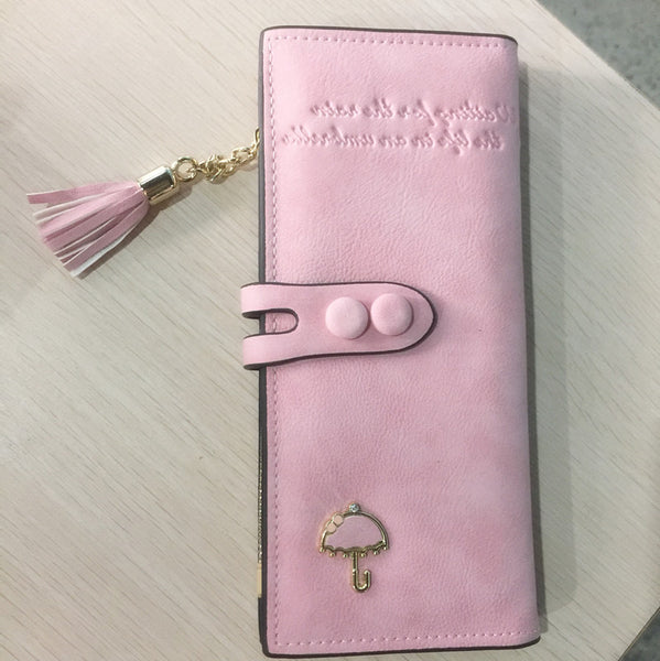 Ladies MultiFunctional Casual Wallets - Pink