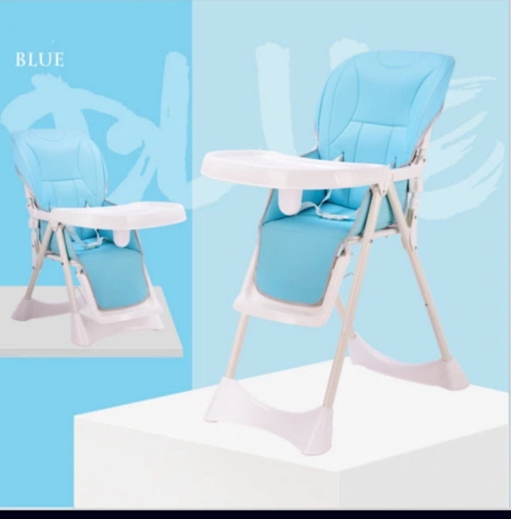 Adjustable, Folding Baby Feeding Chair - Blue