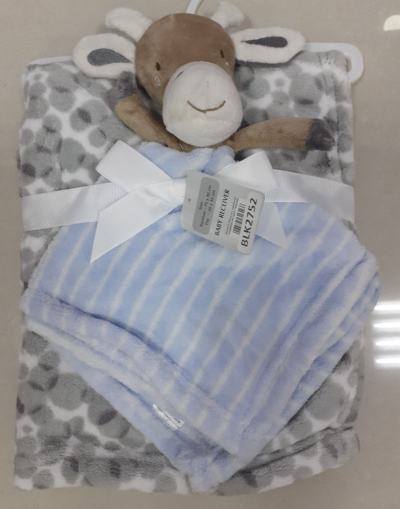 Baby Dudu Blanket Grey/Blue