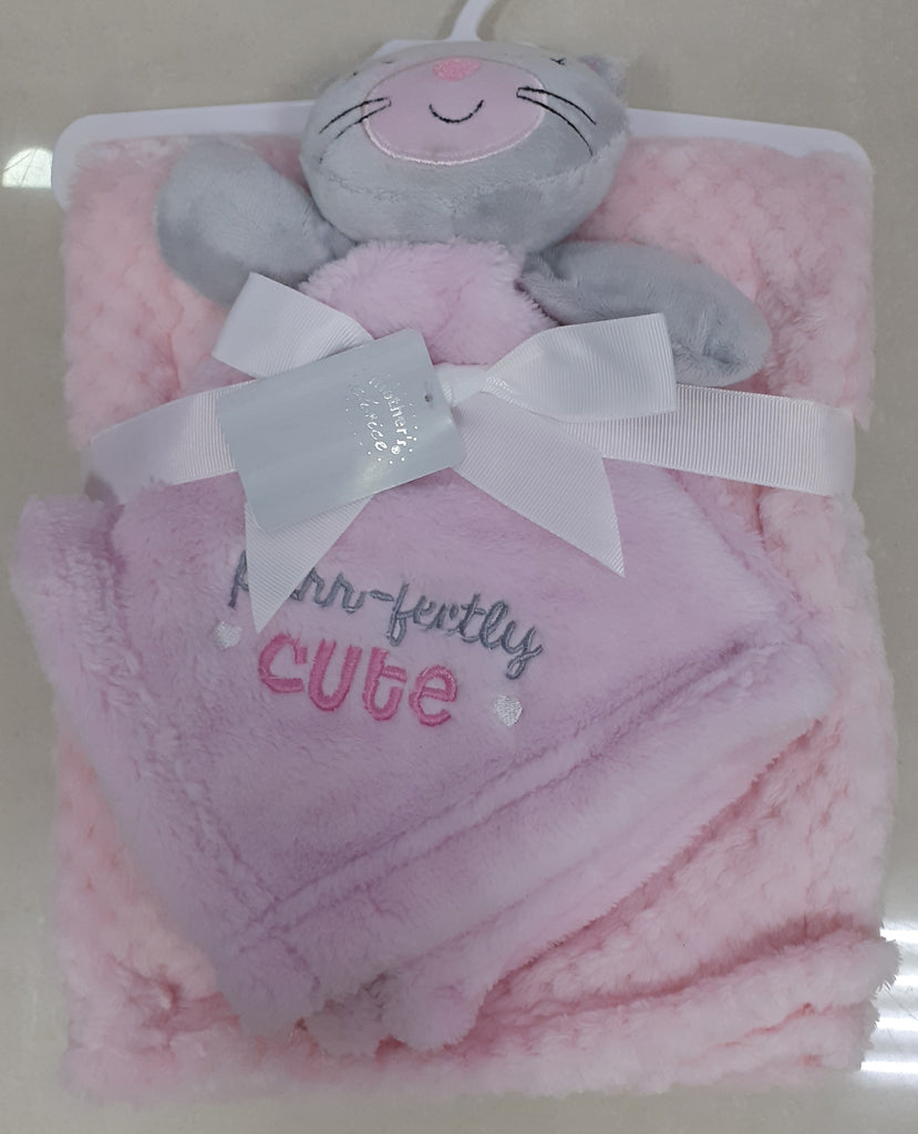Baby Dudu Blanket Pink Teddy
