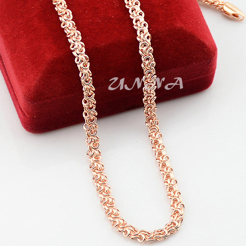 Men's Rose Gold Plated Link Chain