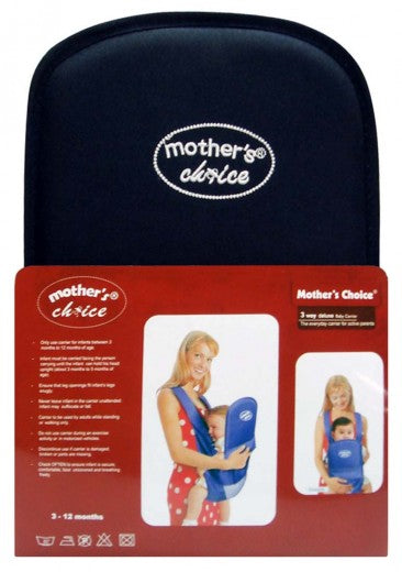Deluxe 3 Position Baby Carrier - Designed for 3 -12 Months Old - Navy