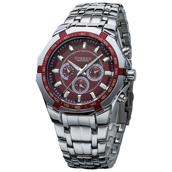 Stainless Steel Men's Casual Sports Watches - 4 Styles