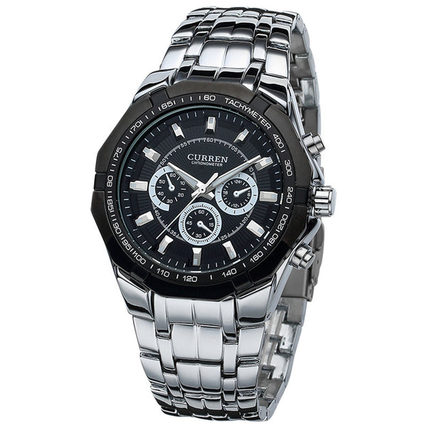Stainless Steel Men's Casual Sports Watches - 4 Styles