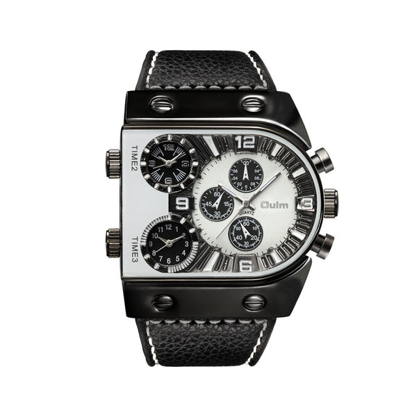 Men's Military Watch - 3 Time Zones