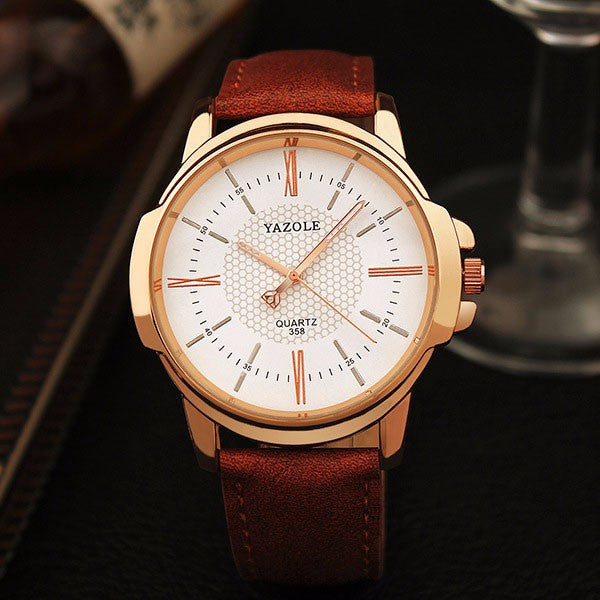 Men's Formal Wrist Watch - Rose Gold - 4 Colours