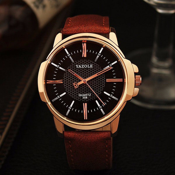 Men's Formal Wrist Watch - Rose Gold - 4 Colours