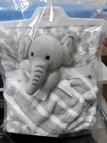 Baby Dudu Blanket with Teddy-Elephant