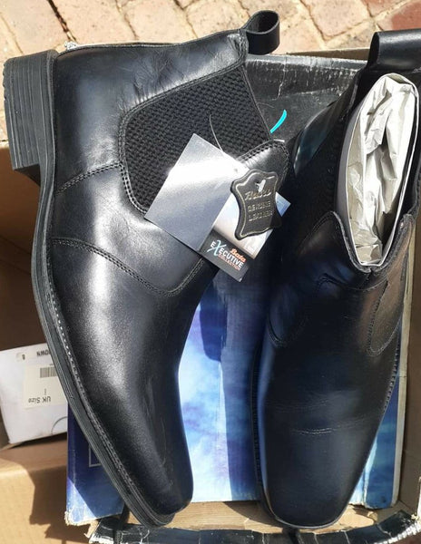 Bata  Executive Formal Boot - Genuine Leather Upper  - Black - Size 9