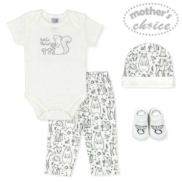 4 PC INFANT GIFT SETS - HELLO THERE