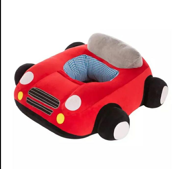 BABY SEAT SUPPORT SIT UP CHAIR SOFA PLUSH PILLOW - CAR - RED