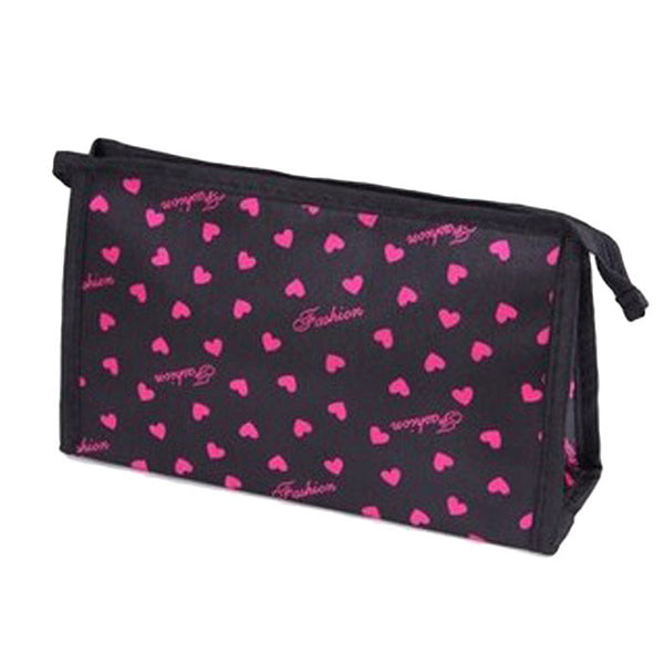 Travel Toiletry Cosmetic Pouch- Pink Love