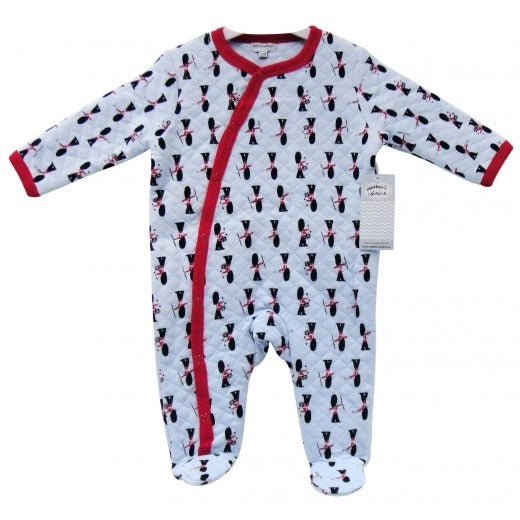 COTTON QUILTED SLEEPSUIT 'SOLDIER'