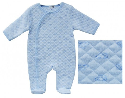 100% COTTON KNITTED QUILTED GROWER 'BLUE-CAR'