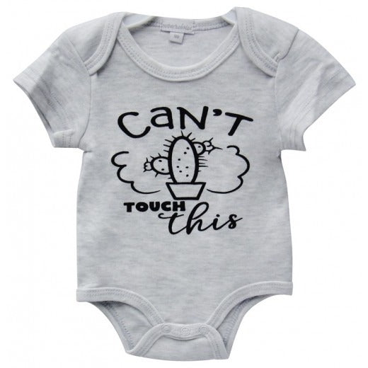 INFANT'S ROMPER 'CANT TOUCH THIS'