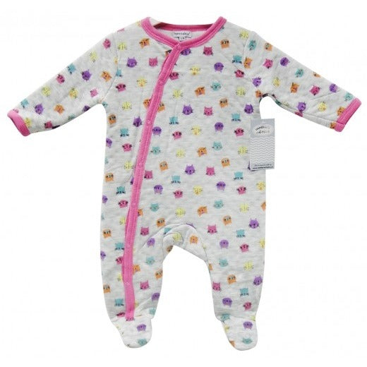 COTTON QUILTED SLEEPSUIT 'CAT'