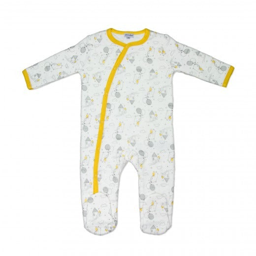 100% COTTON QUILTED SLEEPSUIT 'BEAR'