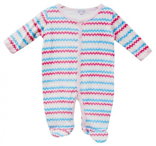 100% COTTON KNITTED GROWER 'PINK ZIG ZAGS'