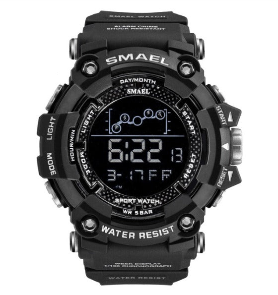Smael Digital Analog Watch Model 1802 - Black