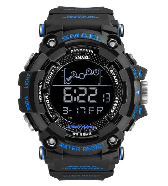 Smael Digital Analog Watch Model 1802 - Black Blue