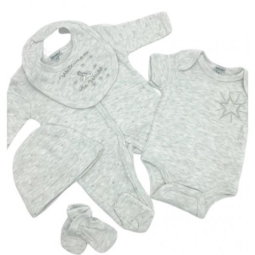 5PC STARTER PACK 'WELCOME TO THE WORLD-GREY'