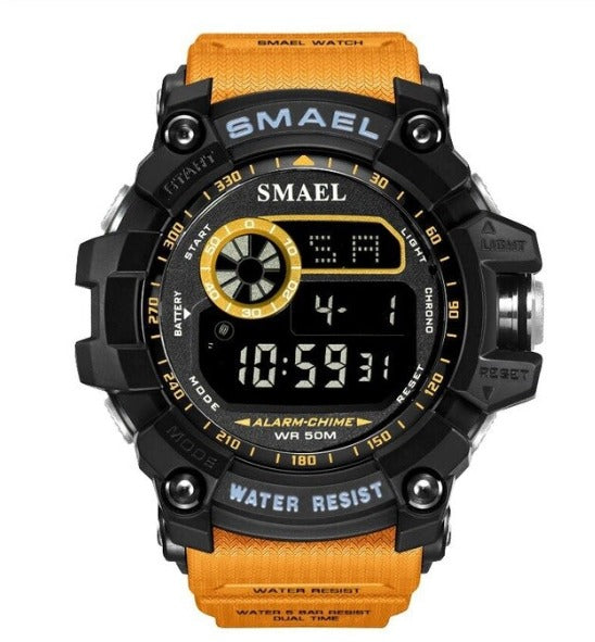 Smael Multifunctional Digital Watch Model 8010 - Yellow
