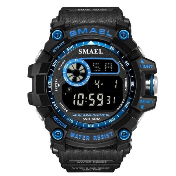 Smael Multifunctional Digital Watch Model 8010 - Black Blue