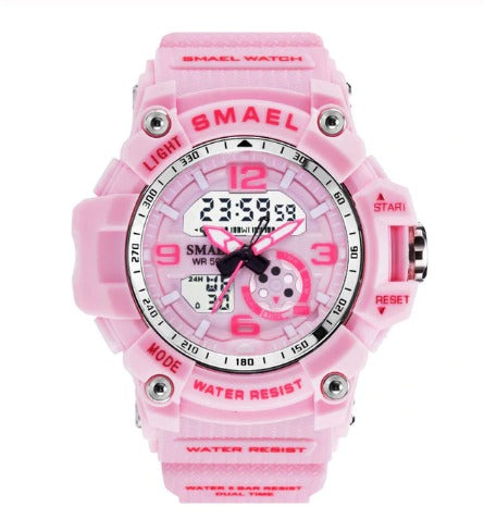 Smael Ladies Multifunctional Digital Analog Watch Model 1808 - Pink