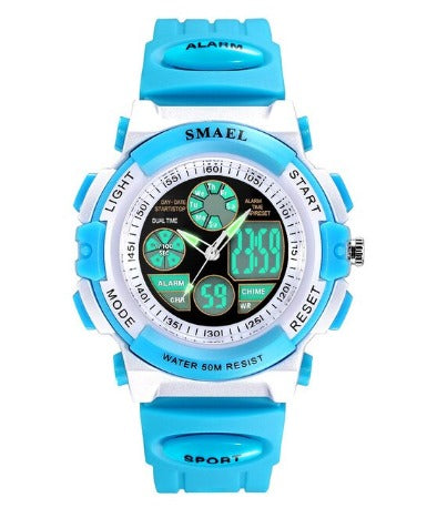 Smael Kids Multifunctional Digital Analog Watch Model 0704 - Blue