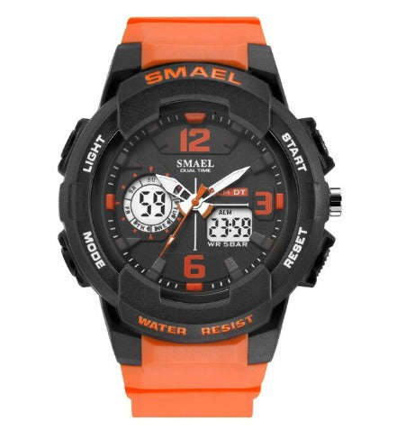 Smael Multifunctional Digital Analog Watch Model 1645 - Orange