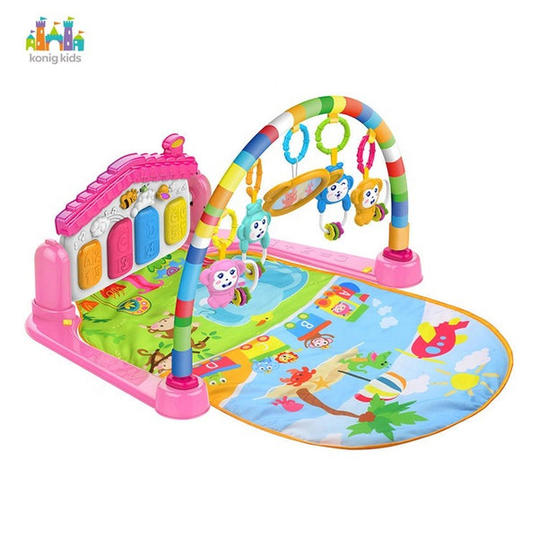 Baby Piano Fitness Play Mat - Pink