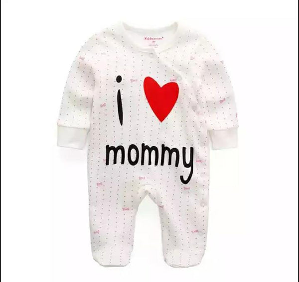 100% COTTON LONG SLEEVE GROWER -  I LOVE MOMMY