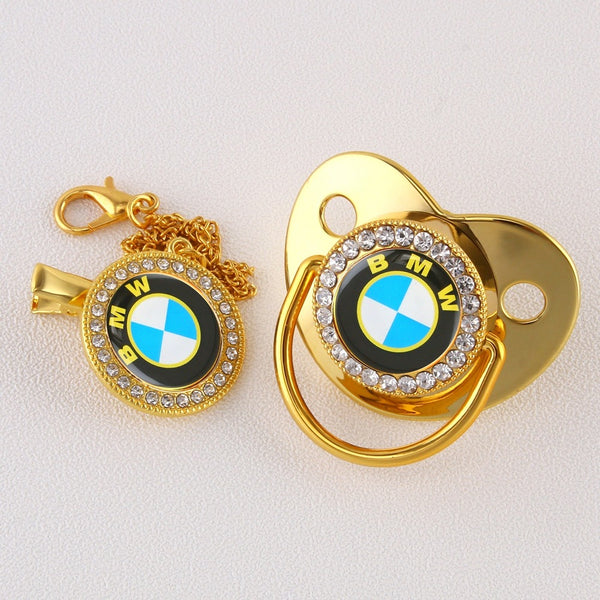 Baby Bling Dummy Pacifier - BMW Gold
