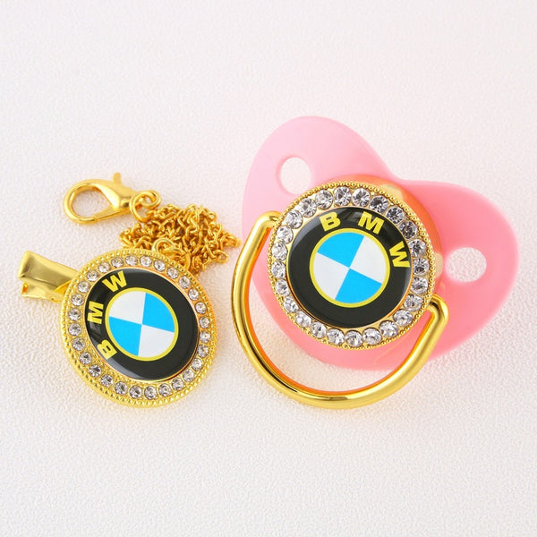 Baby Bling Dummy Pacifier - BMW Pink