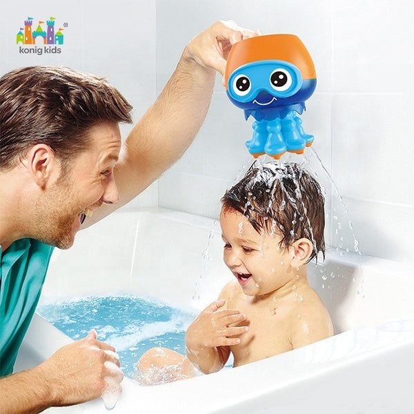 Baby Bath Toy Jellyfish Rotating Floating Shower