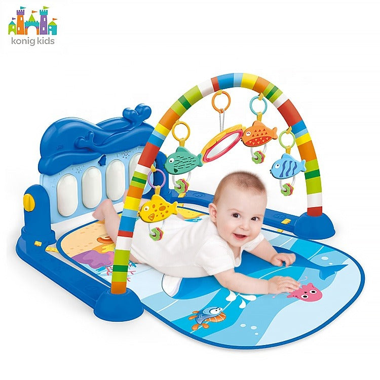 Piano Fitness Play Mat - Blue