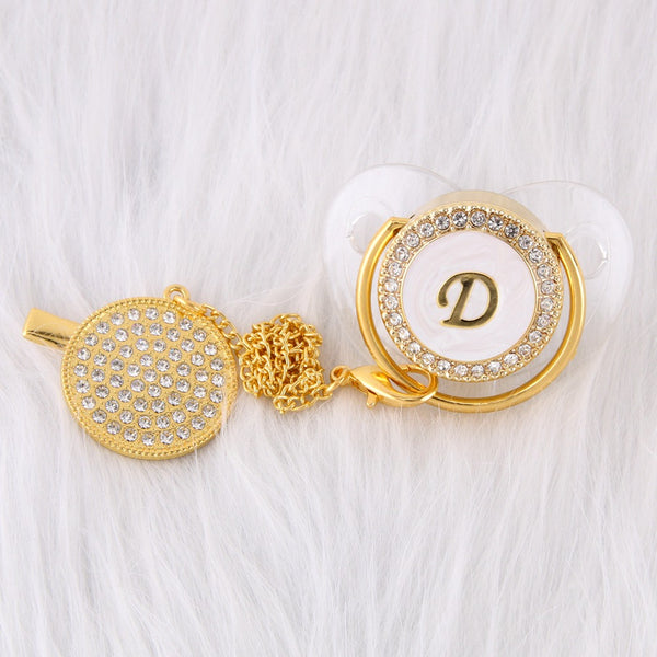 Baby Bling Dummy Pacifier - Letters