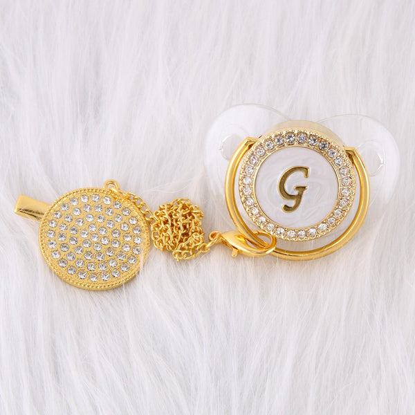 Baby Bling Dummy Pacifier - Letters