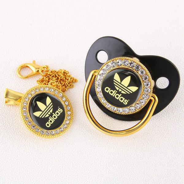 Baby Bling Dummy Pacifier - Adidas Black