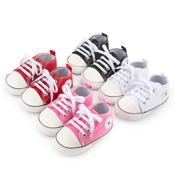 Infants Anti-slip Rubber Sole Canvas Sneakers
