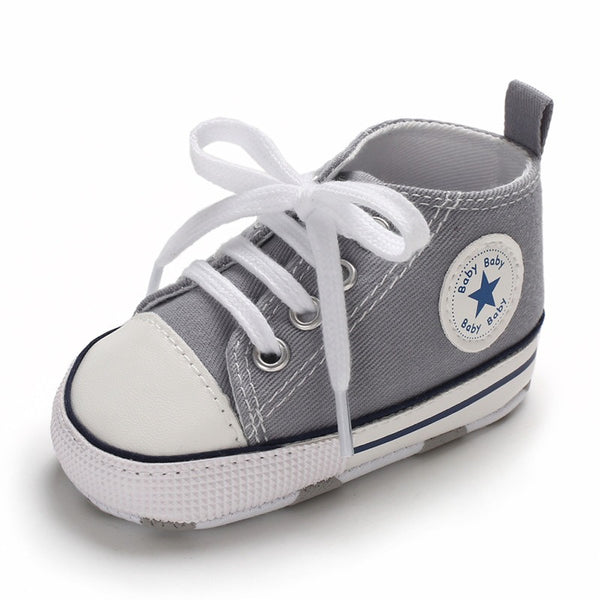 Infants Anti-slip Canvas Sneaker - Grey