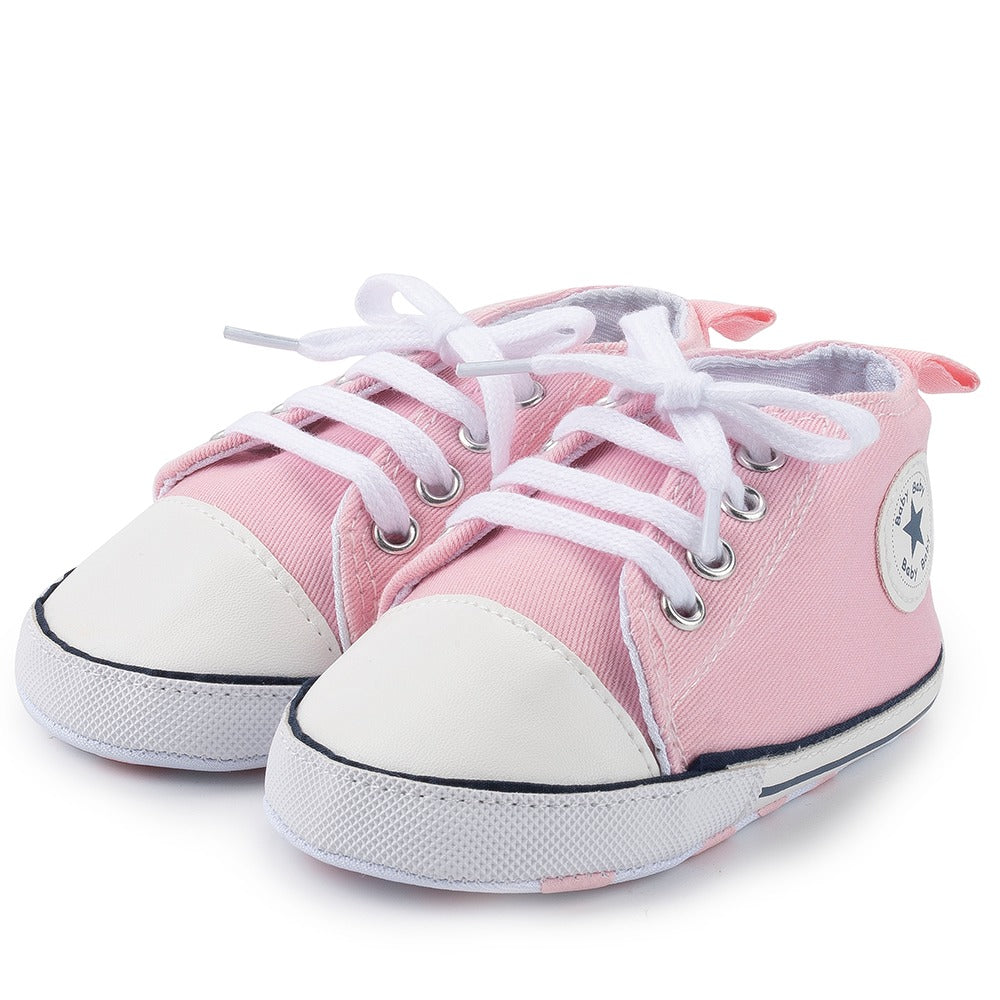 Infants Anti-slip Canvas Sneaker - Light Pink