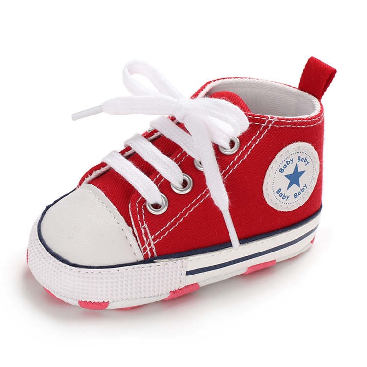 Infants Anti-slip Canvas Sneaker - Red