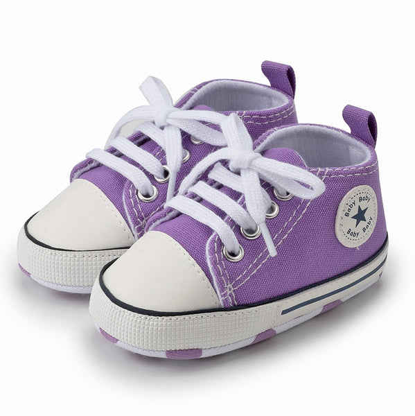 Infants Anti-slip Canvas Sneaker - Purple