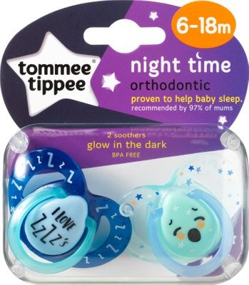 Tommee Tippee Closer to Nature Night Soother 6-18months boys
