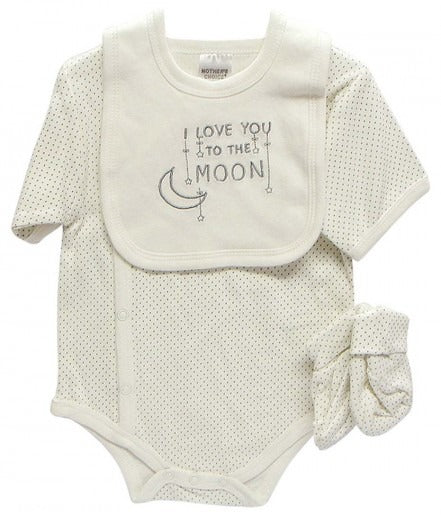 ROMPER, BIB & BOOTIES I LOVE YOU TO THE MOON